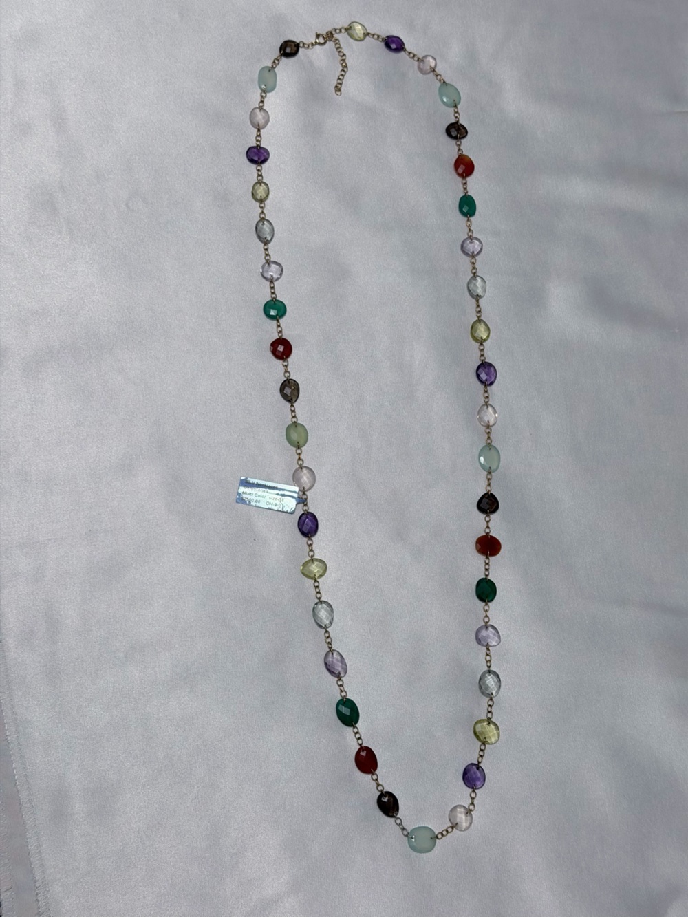 Multicolor Gemstone Necklace - Women's Jewelry